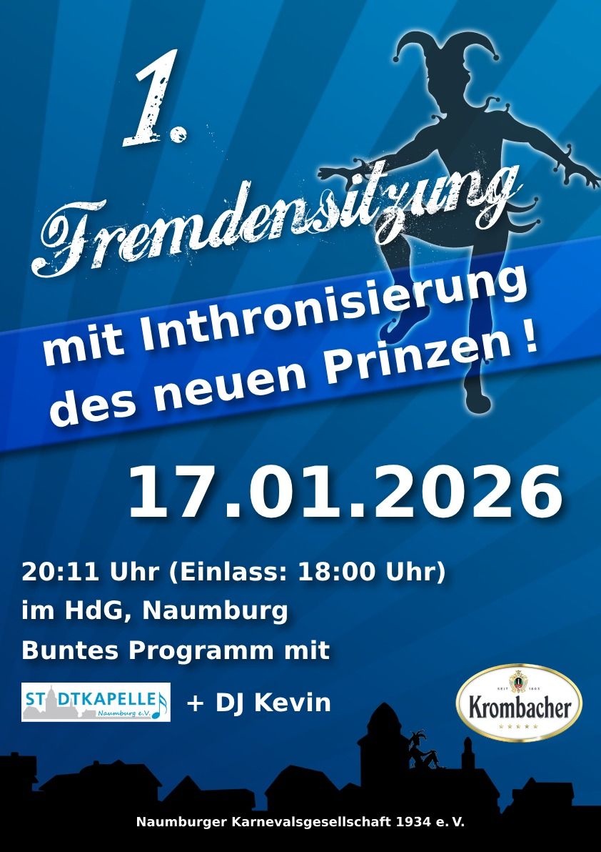 Erste Fremdensitzung der NKG am 17.2.2026 Erste Fremdensitzung der NKG am 17.2.2026